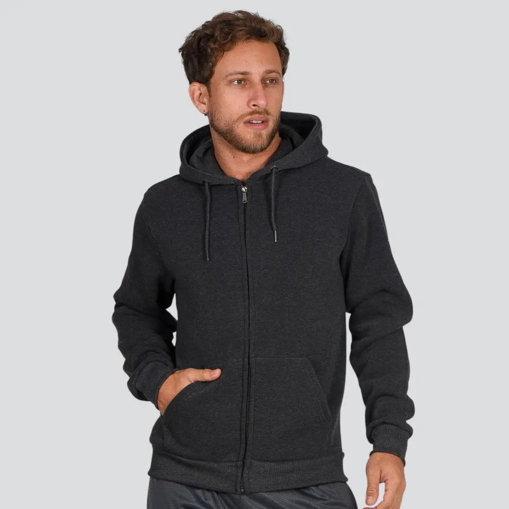 Jaqueta Masculina Moletom Com Capuz .MMBZ-500