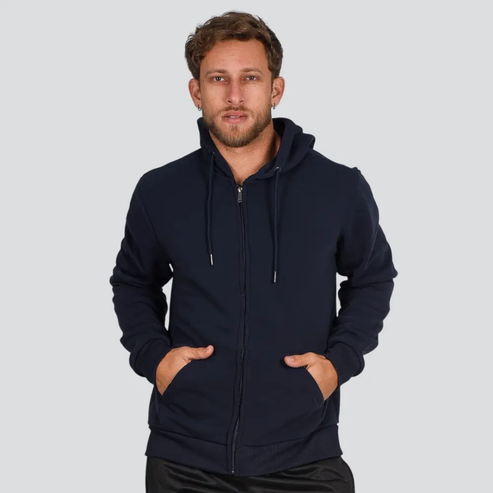 Jaqueta Masculina Moletom Com Capuz .MMBZ-500