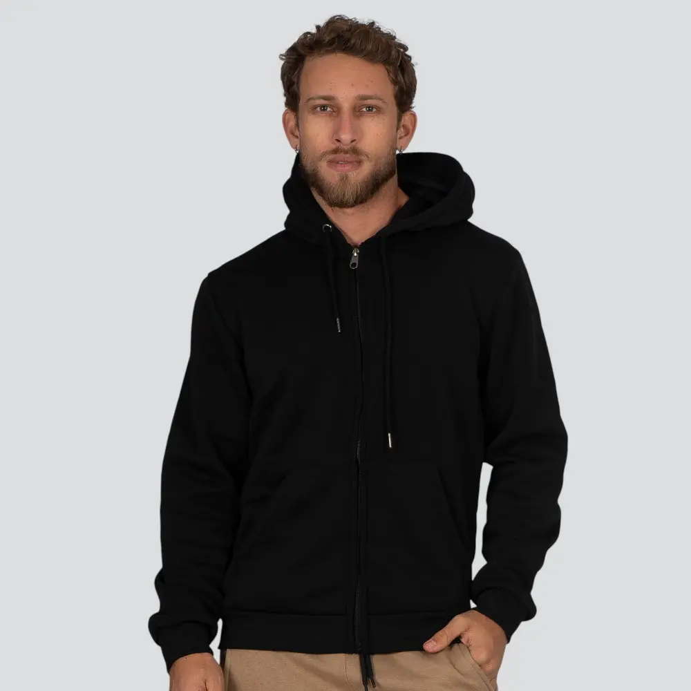 Jaqueta Masculina Moletom Com Capuz .MMBZ-400/PD