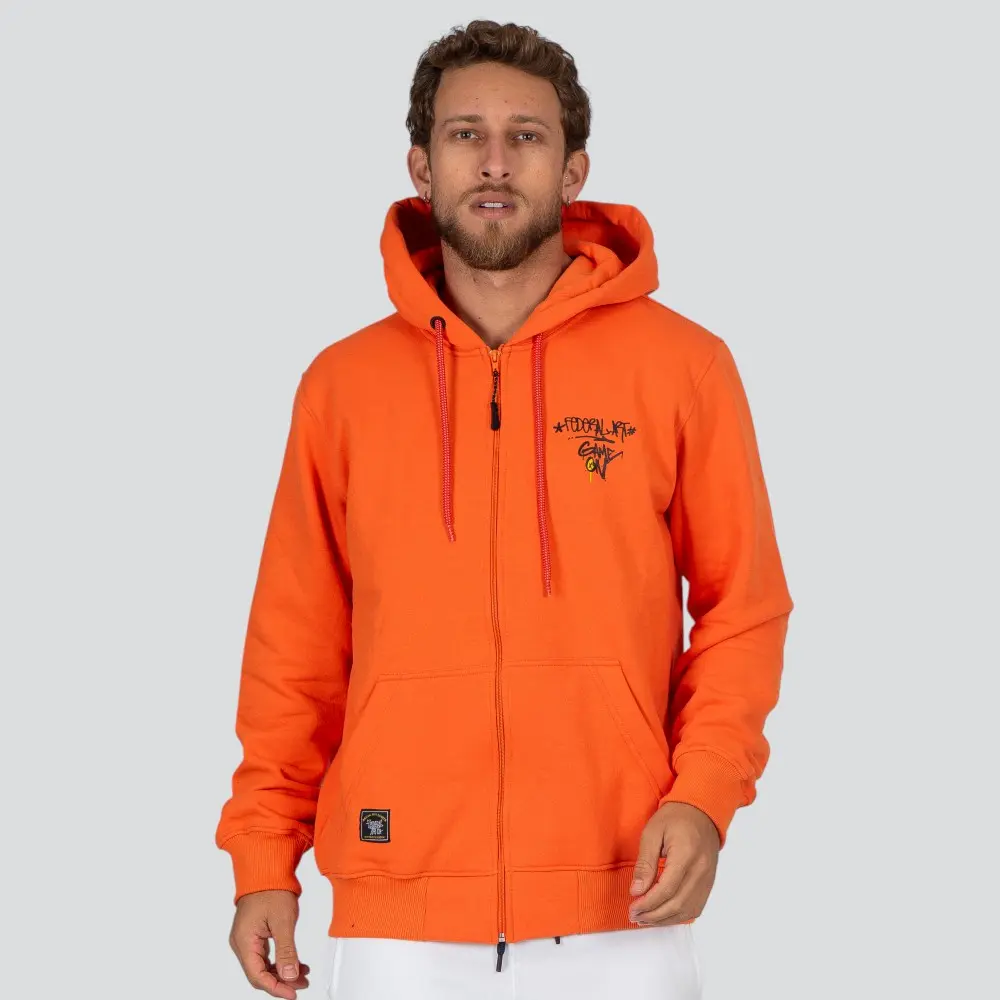 Jaqueta Masculina Moletom Com Capuz Estampa Costas .15143