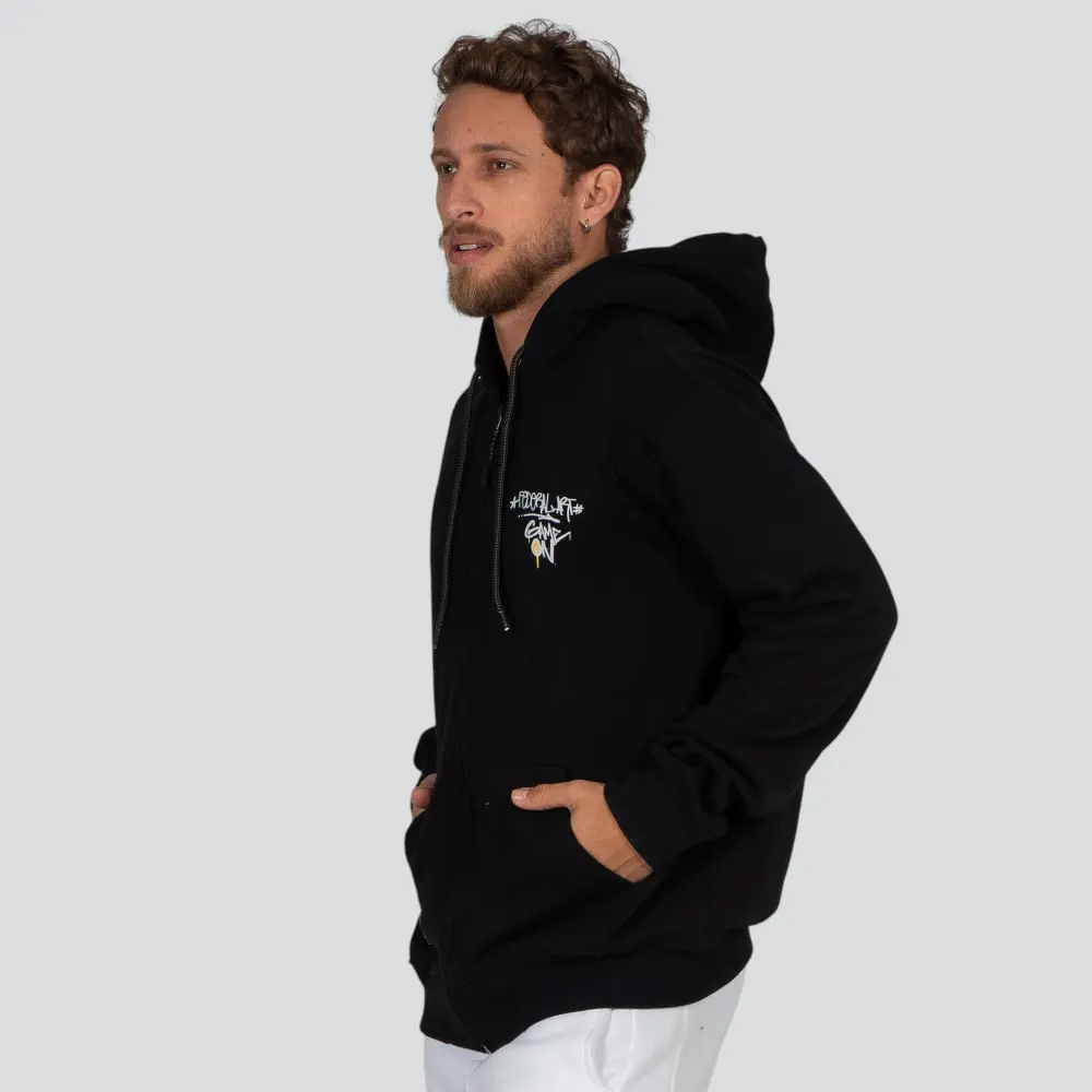 Jaqueta Masculina Moletom Com Capuz Estampa Costas .15143