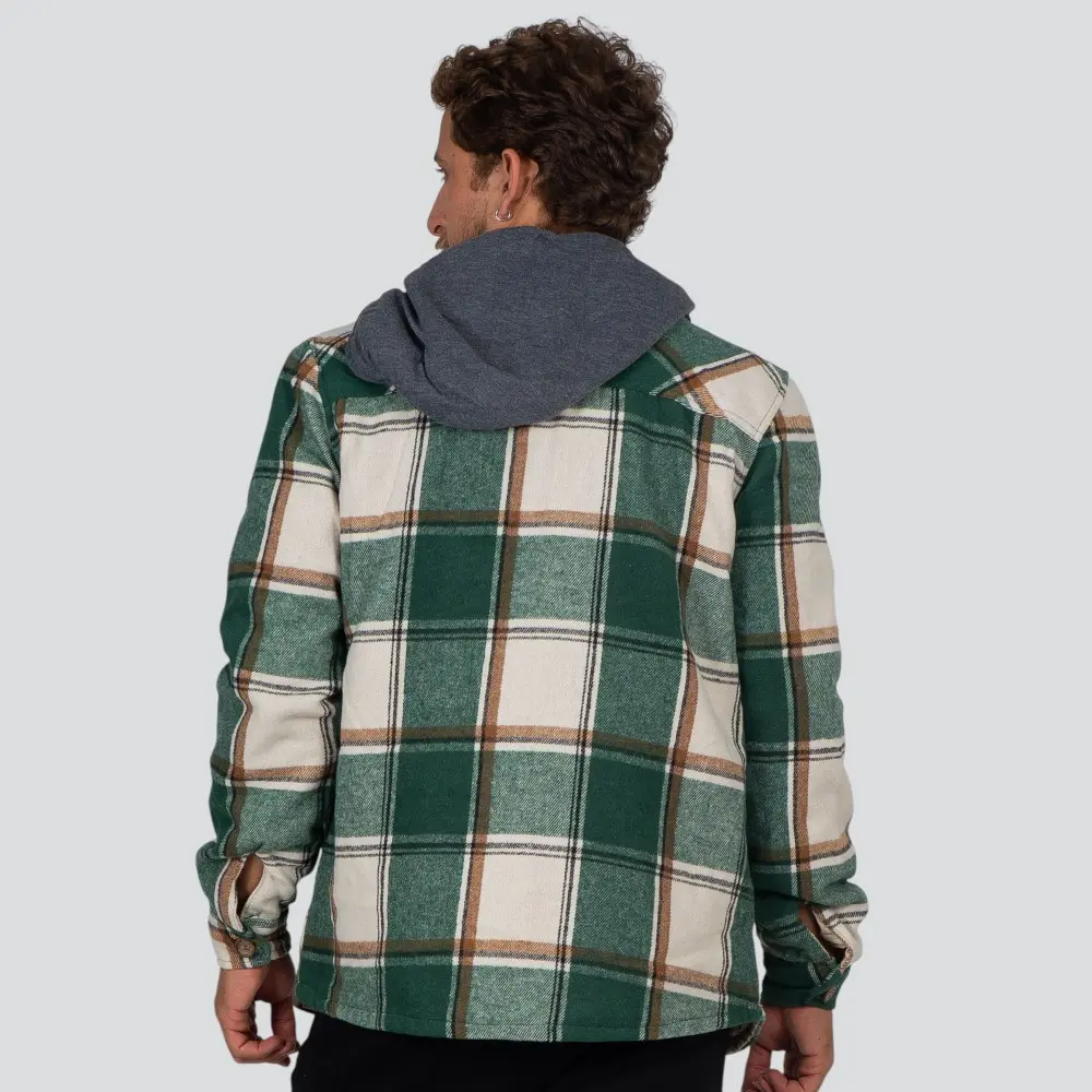 Jaqueta Masculina Shacket Xadrez Com Capuz .16050028