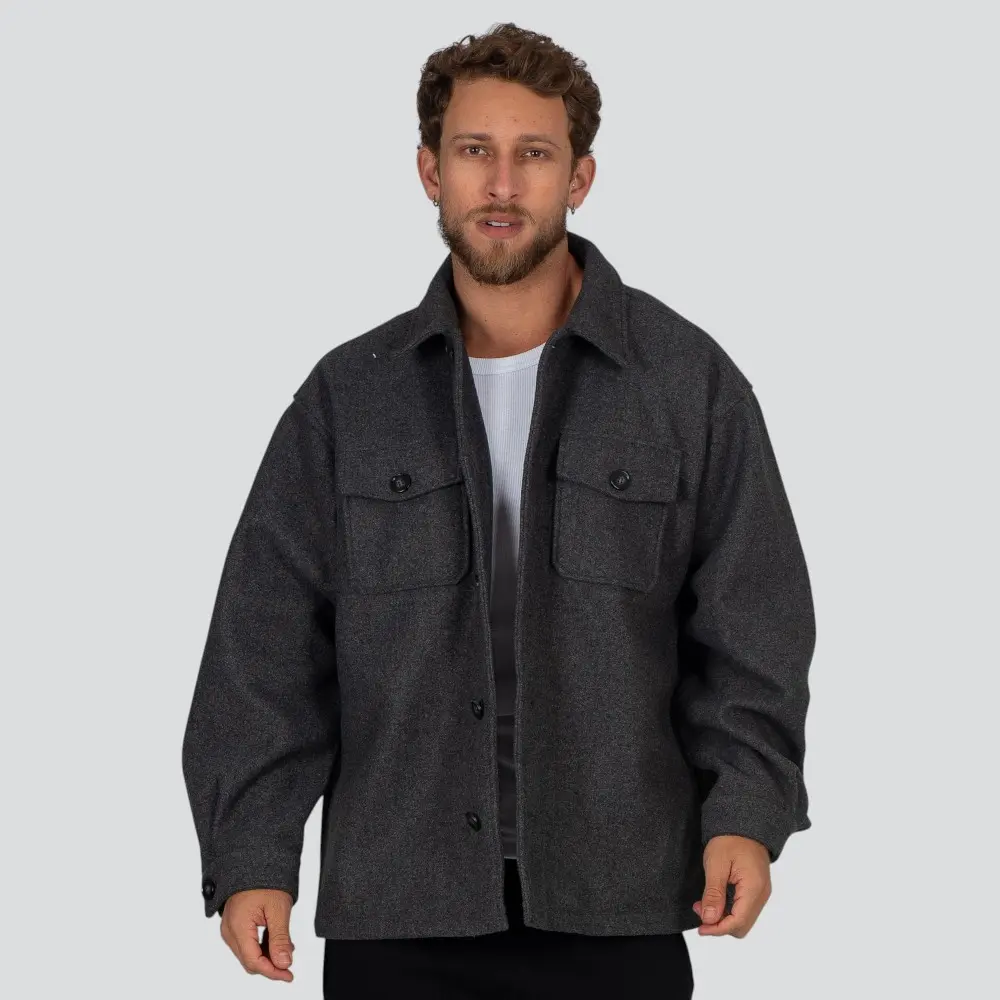 Jaqueta Masculina Com Bolsos Frontais .510093