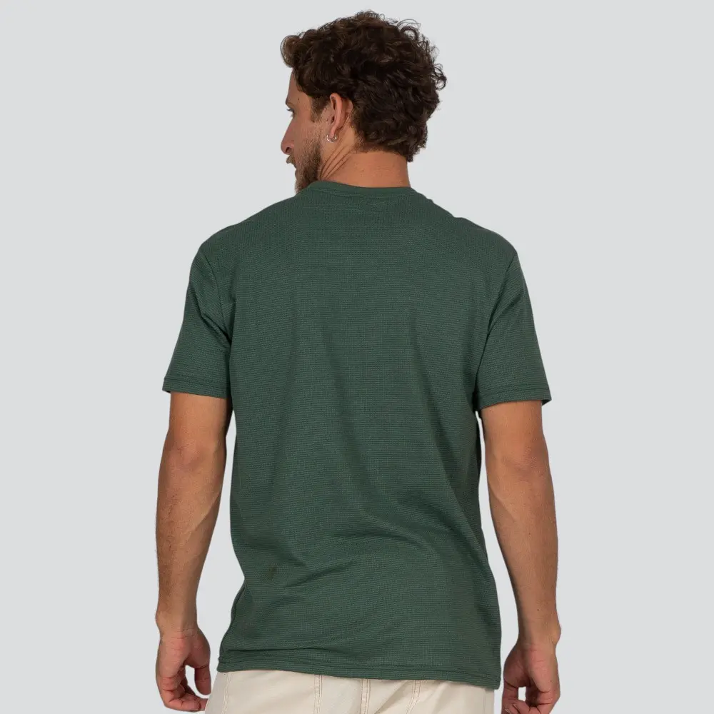 Camiseta Masculina Manga Curta Gola Padre Malha Texturizada .30594C