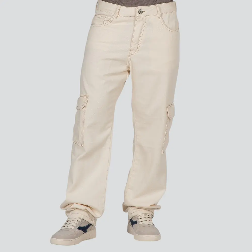 Calça Sarja Masculina Reta Cargo .70938