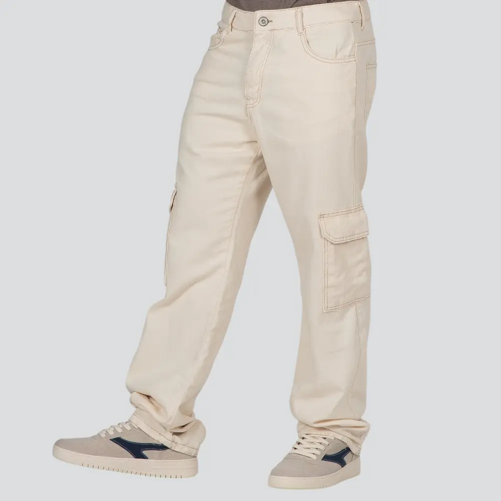 Calça Sarja Masculina Reta Cargo .70938