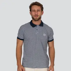 Polo Masculina Manga Curta Piquet Listrada .30235P