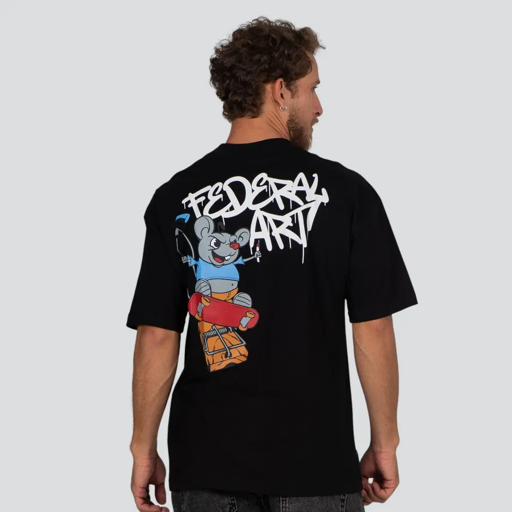 Camiseta Masculina Manga Curta Oversized Estampada .16802