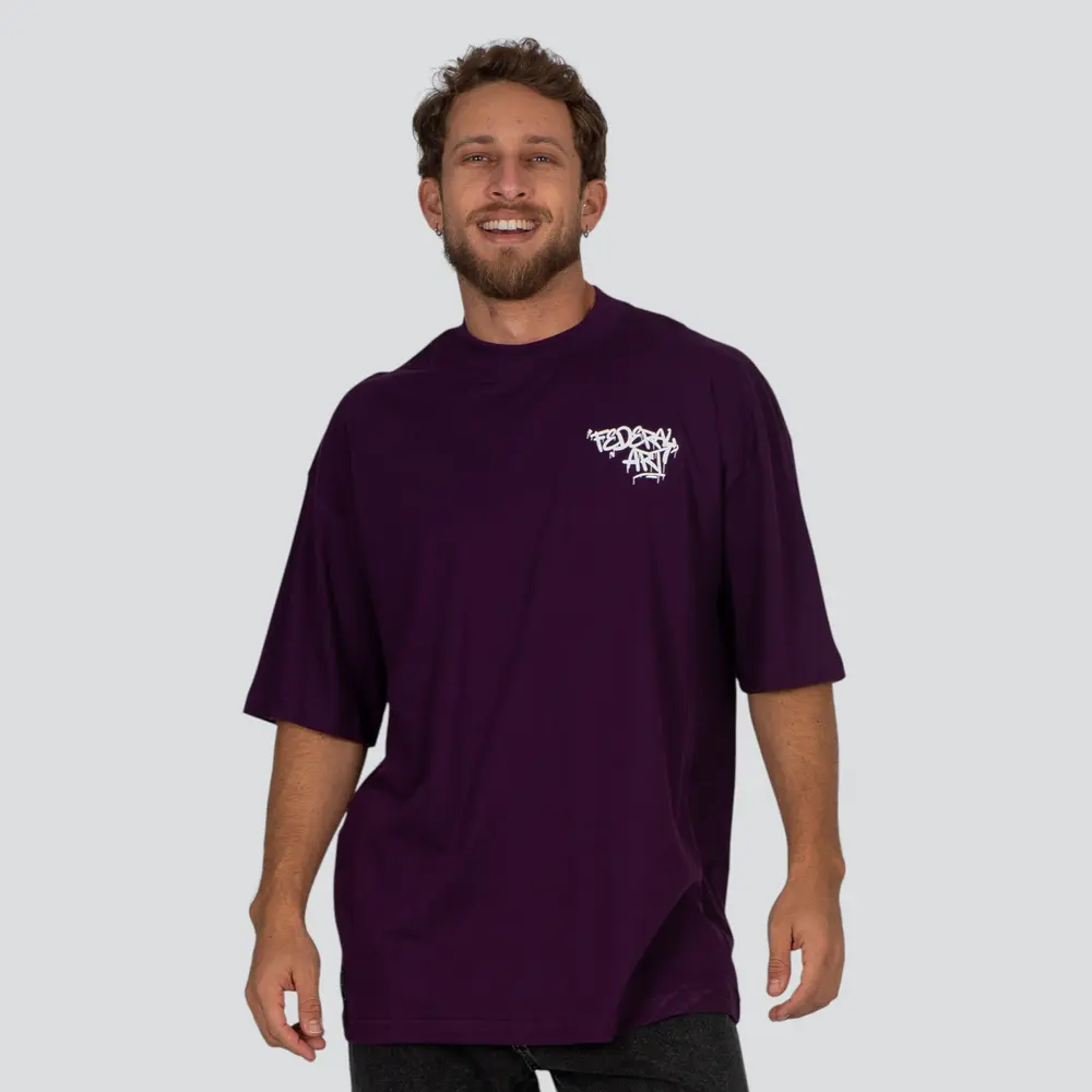 Camiseta Masculina Manga Curta Oversized Estampada .16802