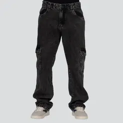 Calça Jeans Masculina Reta Cargo .70843