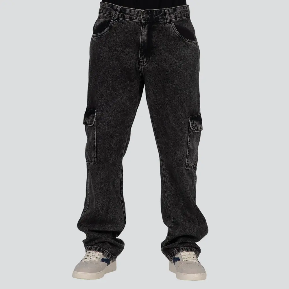 Calça Jeans Masculina Reta Cargo .70843