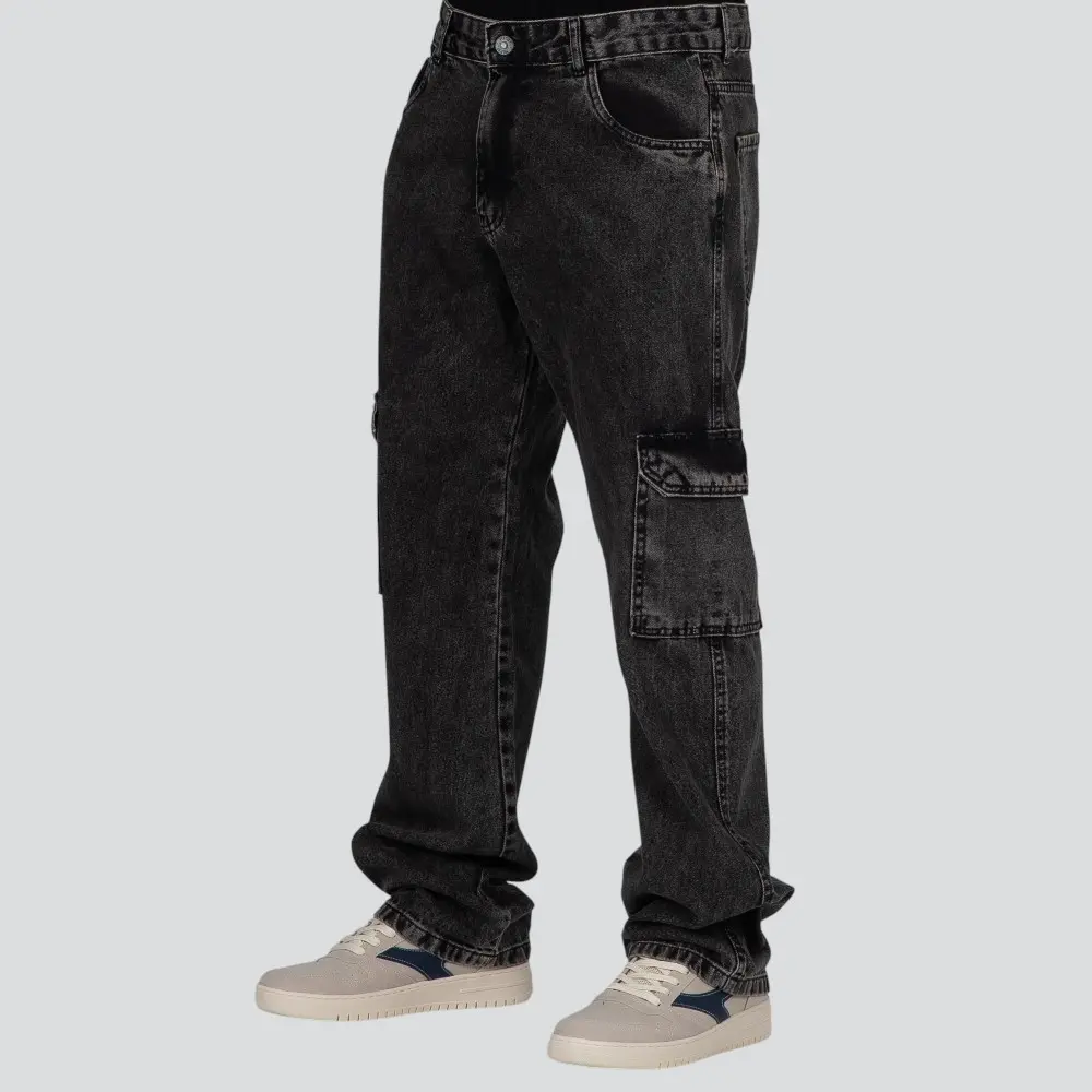 Calça Jeans Masculina Reta Cargo .70843