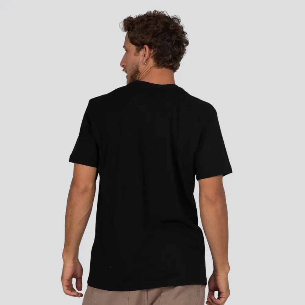 Camiseta Masculina Manga Curta Piquet Com Recorte Texturizado .30583CR