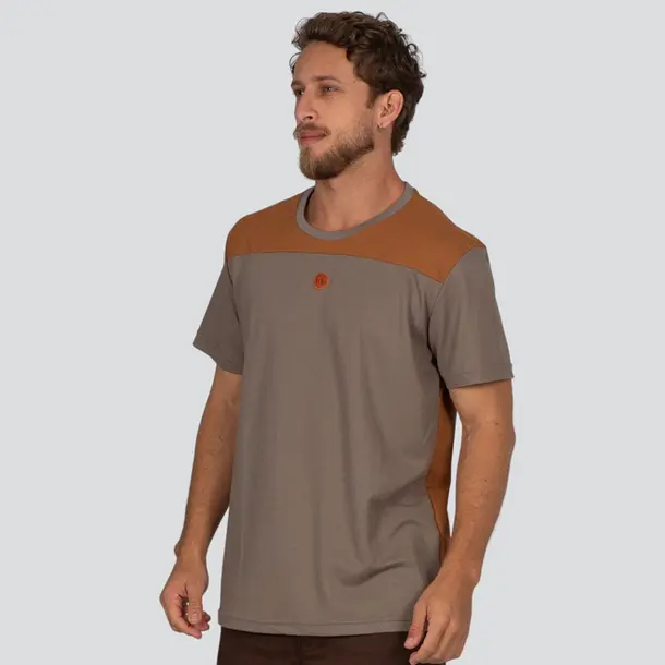 Camiseta Masculina Manga Curta Piquet Com Recorte .30907CR Macchiato