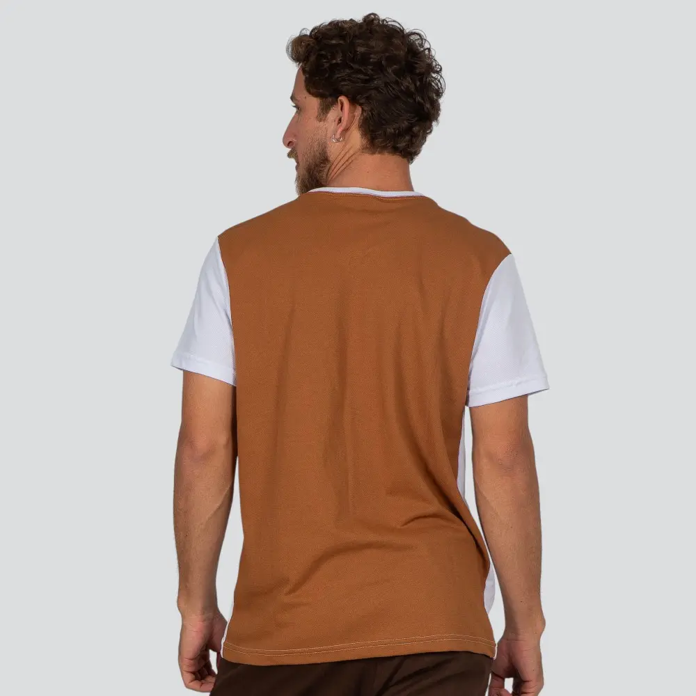 Camiseta Masculina Manga Curta Piquet Com Recorte .30907CR
