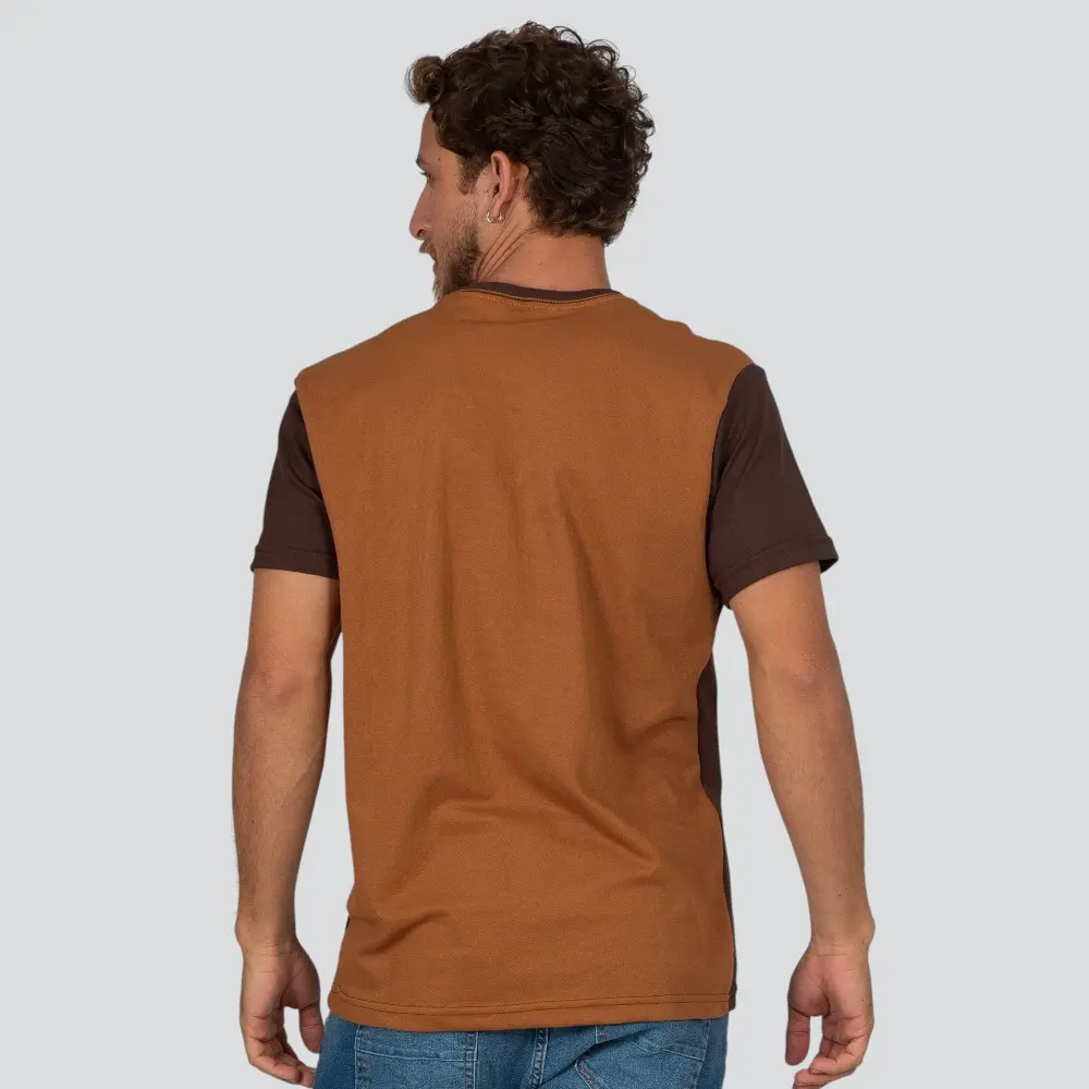 Camiseta Masculina Manga Curta Piquet Com Recorte .30907CR