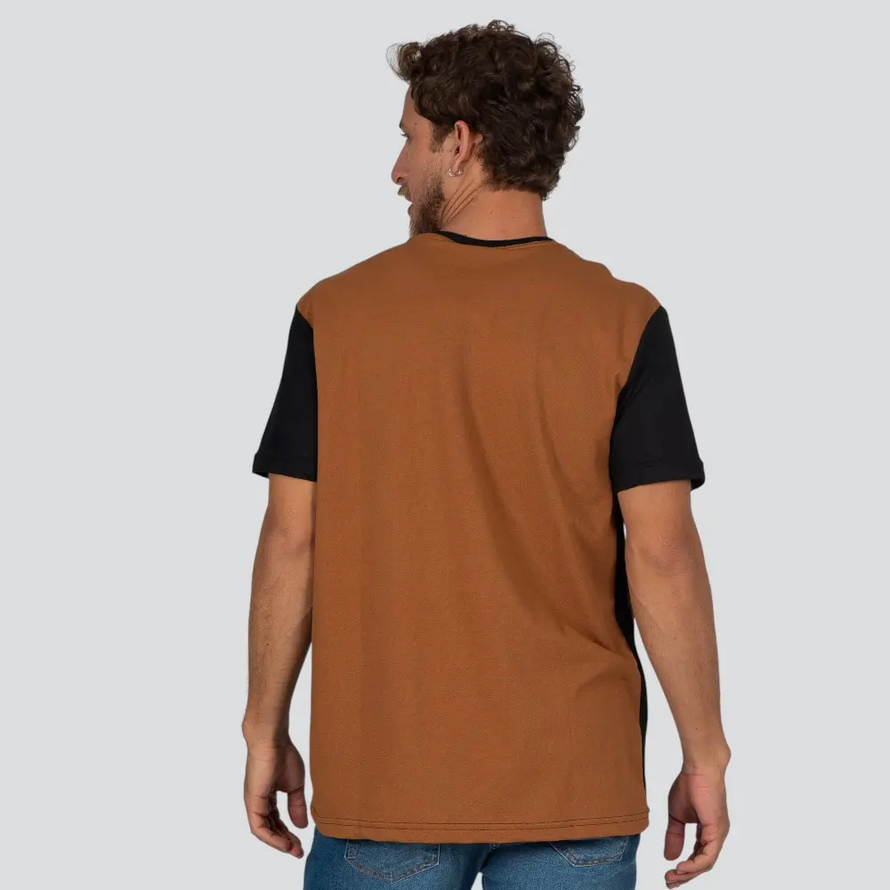 Camiseta Masculina Manga Curta Piquet Com Recorte .30907CR