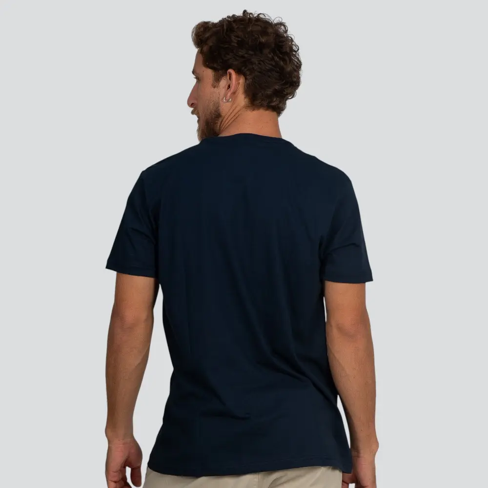 Camiseta Masculina Manga Curta Estampada Básica .26885C