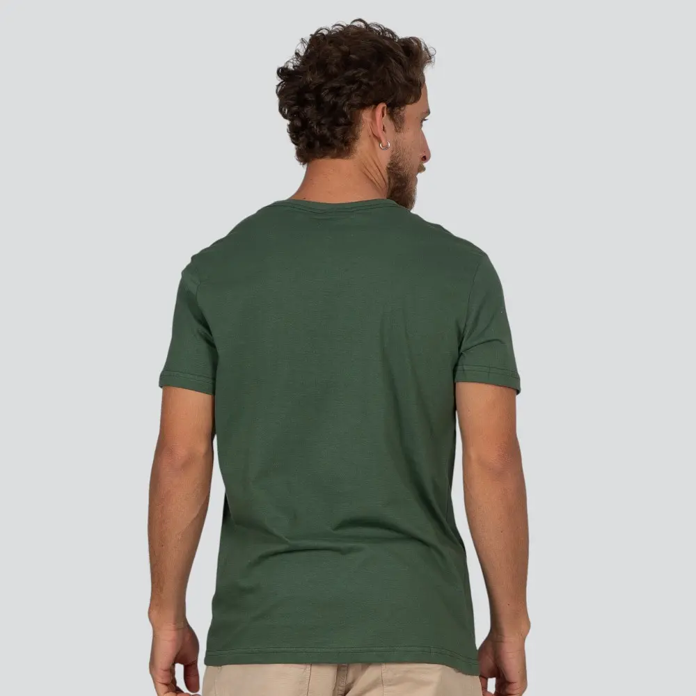 Camiseta Masculina Manga Curta Estampada Básica .26885C