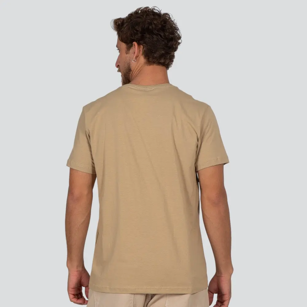 Camiseta Masculina Manga Curta Estampada Básica .26885C