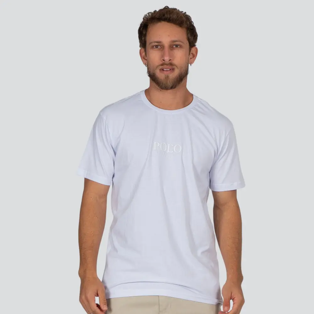 Camiseta Masculina Manga Curta Estampada Básica .26885C