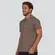 Polo Masculina Manga Curta Piquet Com Viés Listrado .30564P