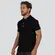 Polo Masculina Manga Curta Piquet Com Viés Listrado .30564P