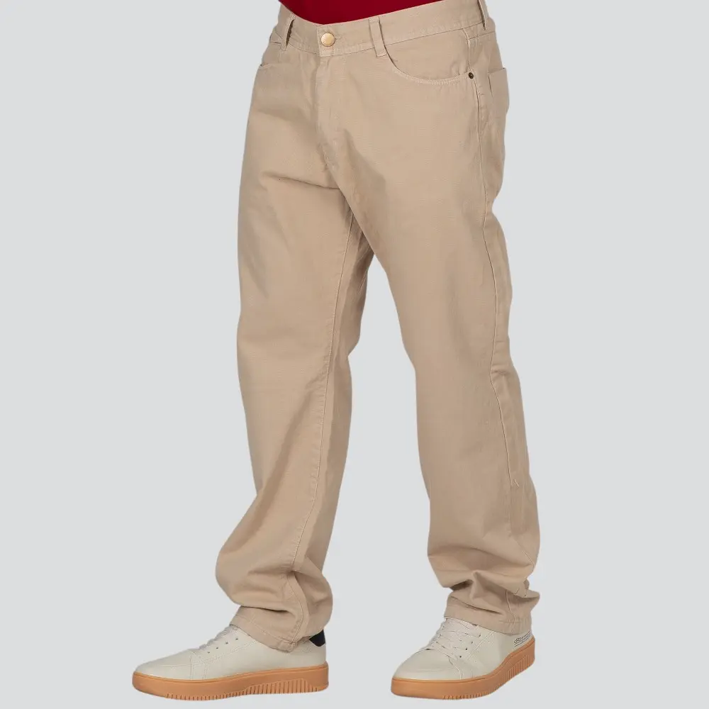 Calça Sarja Masculina 100% Algodão Reta .905715