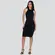 Vestido Feminino Regata Tricô Bicolor .HF369