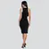 Vestido Feminino Regata Tricô Bicolor .HF369