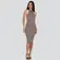 Vestido Feminino Regata Tricô Bicolor .HF369