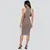 Vestido Feminino Regata Tricô Bicolor .HF369