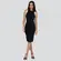 Vestido Feminino Regata Tricô Bicolor .HF369