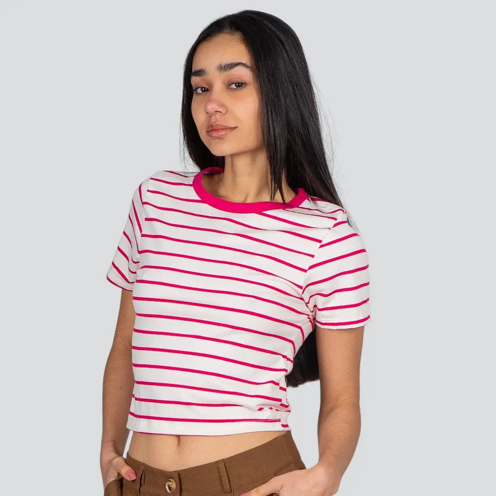 Blusa Feminina Manga Curta Listrada .91779