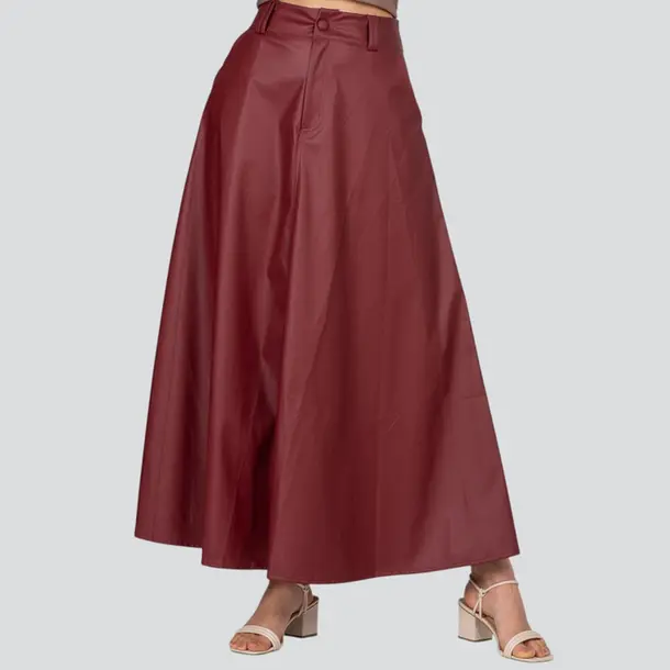 Saia Feminina Longa P.U Evasê .885051