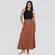 Saia Feminina Longa P.U Evasê .885051