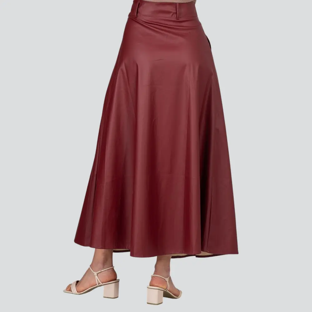 Saia Feminina Longa P.U Evasê .885051