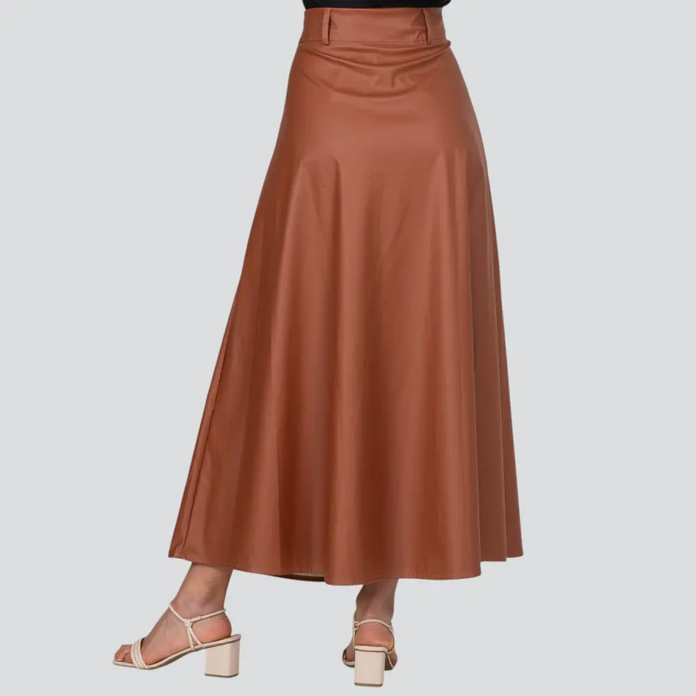 Saia Feminina Longa P.U Evasê .885051