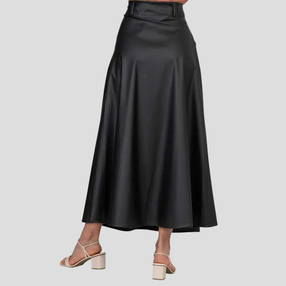 Saia Feminina Longa P.U Evasê .885051