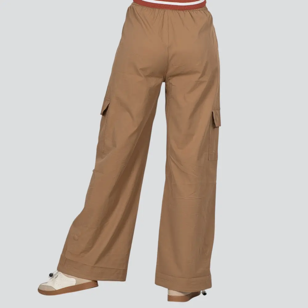 Calça Feminina Pantalona Bolso Cargo .YL2510