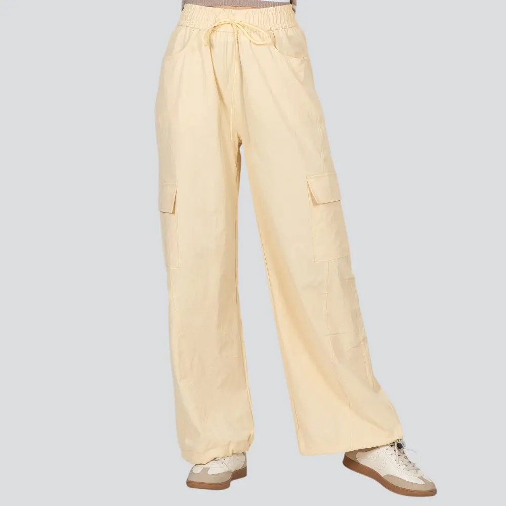 Calça Feminina Pantalona Bolso Cargo .YL2510