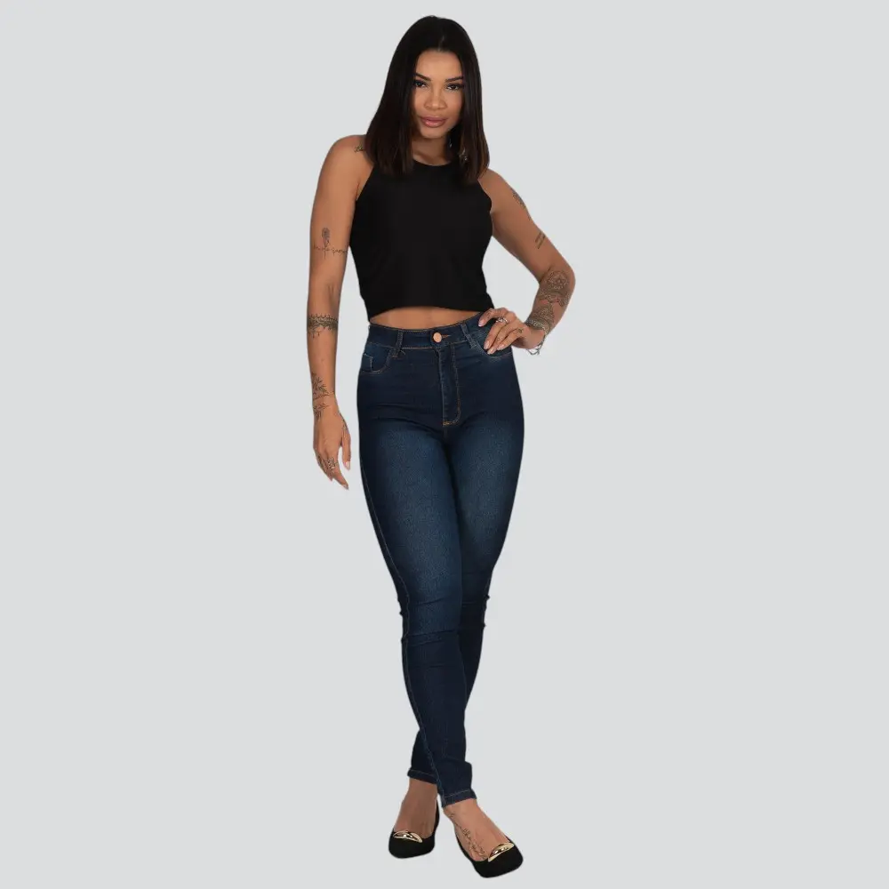 Calça Jeans Feminina Skinny .2135-1