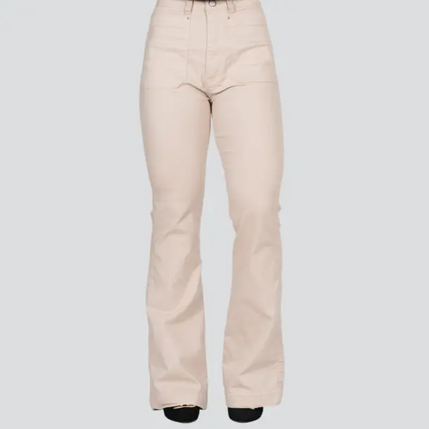Calça Sarja Feminina Flare Com Bolsos Frontais .31182