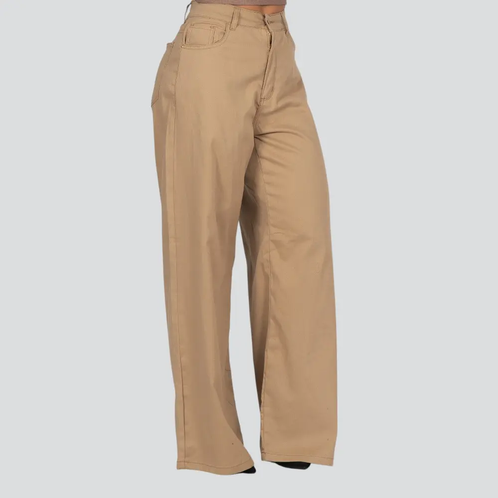 Calça Sarja Feminina Wide .8738