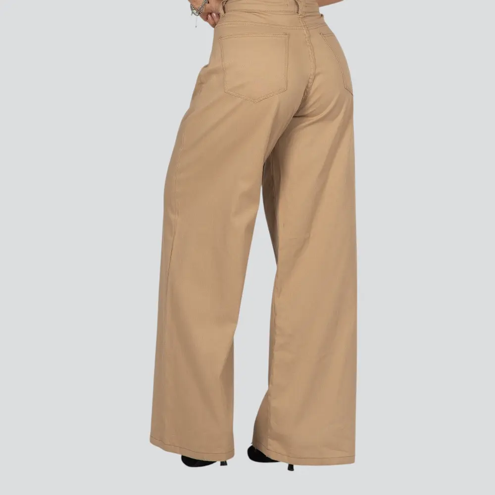 Calça Sarja Feminina Wide .8738