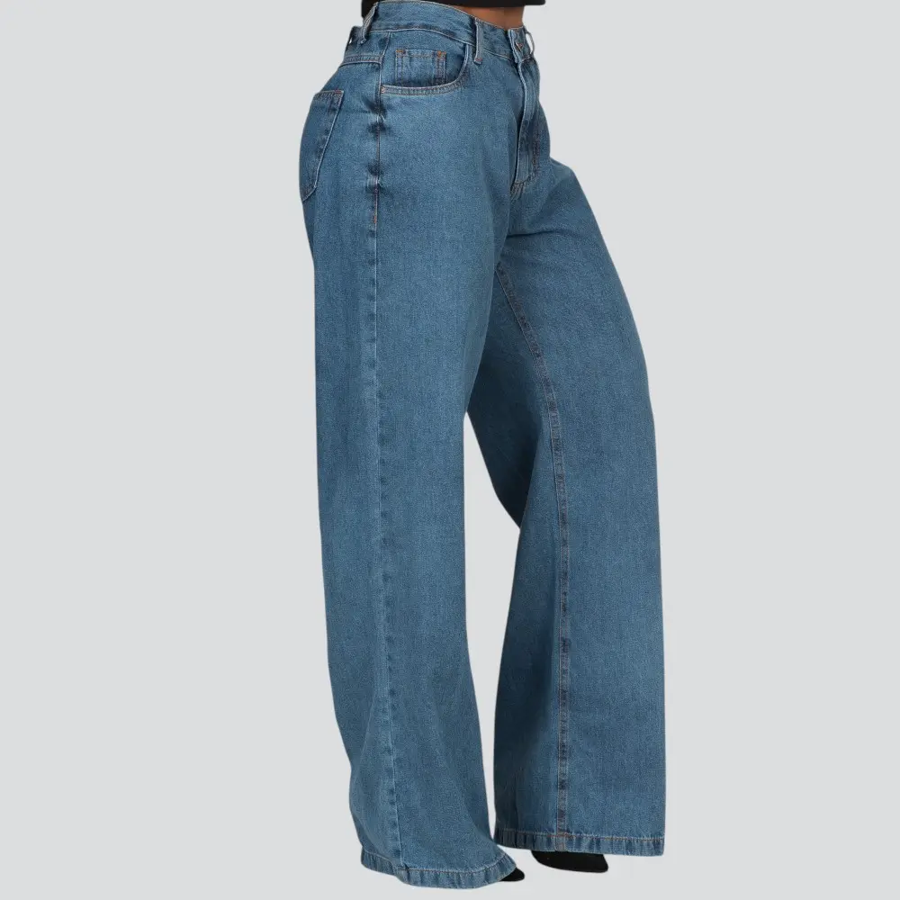 Calça Jeans Feminina Wide .8686
