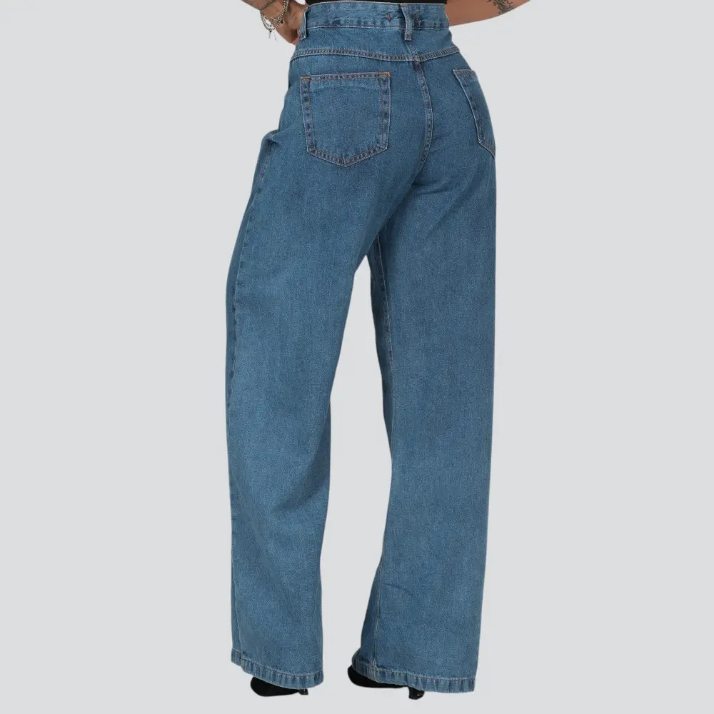 Calça Jeans Feminina Wide .8686
