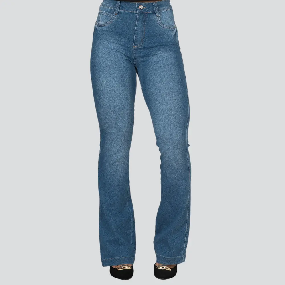Calça Jeans Feminina Flare .BK32036