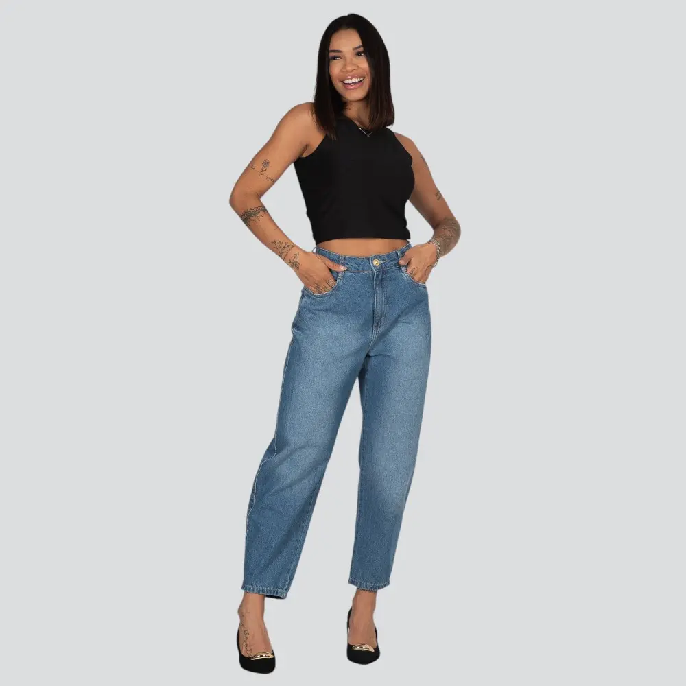 Calça Jeans Feminina Balloon .BK33096