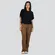 Camisa Feminina Manga Curta Viscose Lisa .1100468